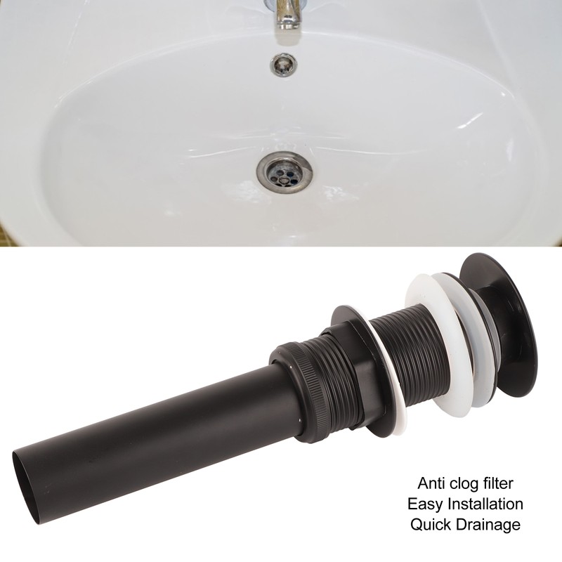 Stainless Steel Bathroom Sink Drain Rustproof Anti Clog Pop Up