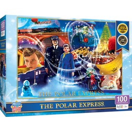MasterPieces 100 Piece Christmas Jigsaw Puzzle for Kids - The Polar Express The Golden Ticket - 14"x19"