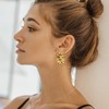 LILIE&WHITE Gold Earrings for Women Women's Earrings Golden Earrings Women's