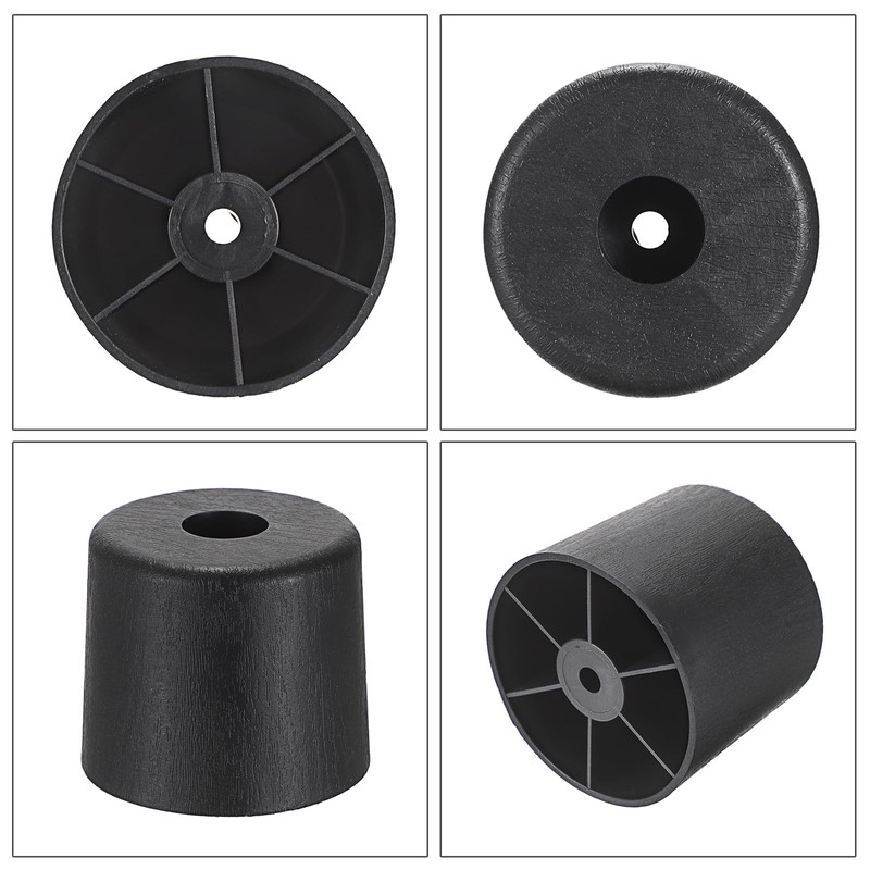 OwnMy 4PCS 2 Inch Plastic Furniture Legs Screw-in Plastic Sofa