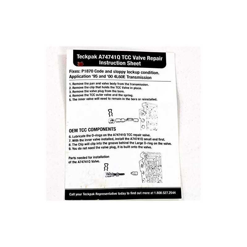 4L60E TCC VALVE UPGRADE REPLACEMENT FIXES P1870 CODE 7 FITS