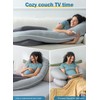 INSEN Cooling Pregnancy Pillow, Maternity Pillow with Soft Tencel Cover,C