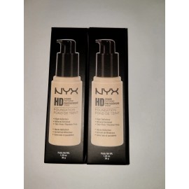 NYX Cosmetics High Definition Studio Photogenique Foundation Nude Lot Of 2