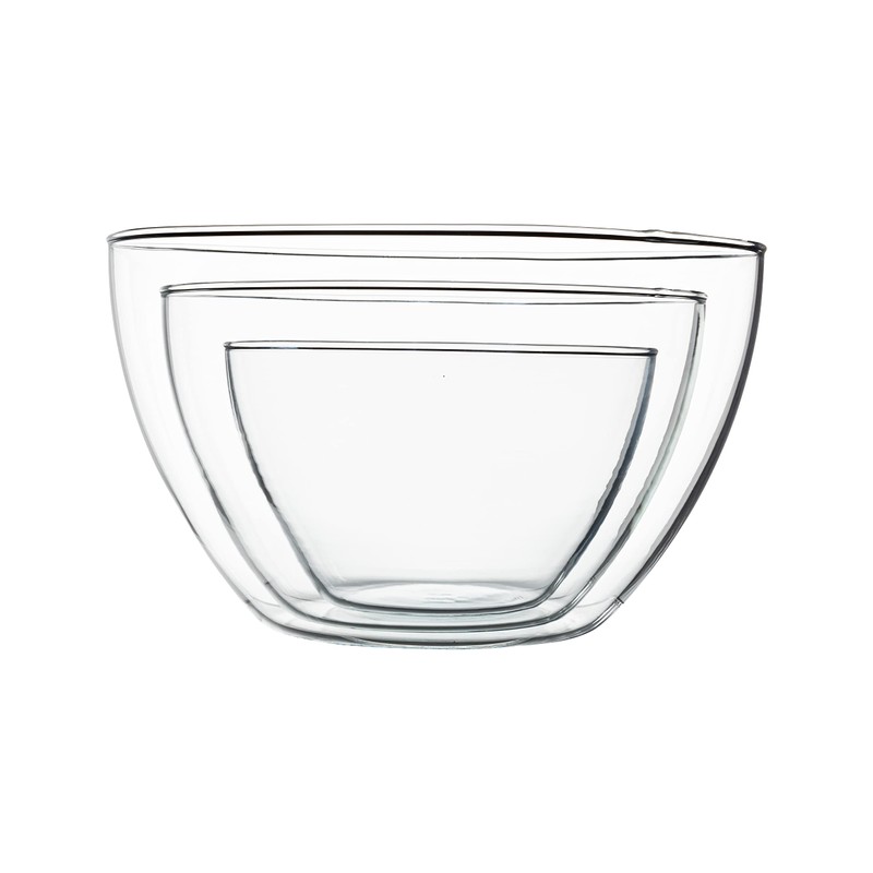 Simax Glass Serving Bowl Set: Borosilicate Glass Oven Safe Bowls