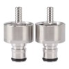 2PCS Stainless Steel Carbonation Cap Forced Carbonation PET Bottle Filling