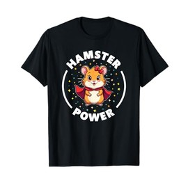 Cute Hamster Power Girl Furry Friend Superhero T-Shirt