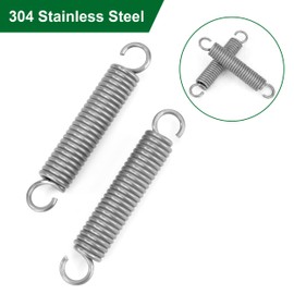 GUNGY Tension Springs with Hooks Stainless Steel Tension Spring Tension Spring 90 mm Outer Diameter 16 mm Wire Diameter 2.5 mm Maximum Tensile Force 19 kg 2.5 x 16 x 90 mm