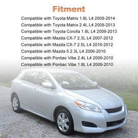 WMPHE Radiator Cooling Fan Control Unit Module Compatible with 2009-2014 Toyota Matrix Corolla 2007-2012 Mazda CX-7 2006-2010 Mazda 5 2009-2010 Pontiac Vibe Replacement for 89257-12010 89257-12020