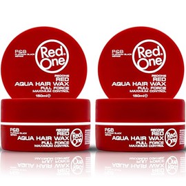 RedOne Aquatisches Haarwachs Rot 150ml | Kantenkontrolle | Ultra-Halt | Haarwachs f√ºr M√§nner und Frauen | Erdbeerduft | Maximale Kontrolle - 2 St√ºck