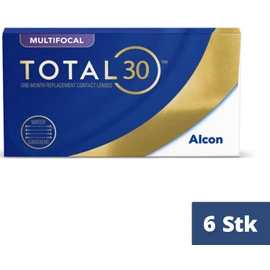 TOTAL30 Multifocal Monthly Lenses, Pack of 6, BC 8.4 m, DIA 14.2 m, ADD Low, 05.25 Dioptres