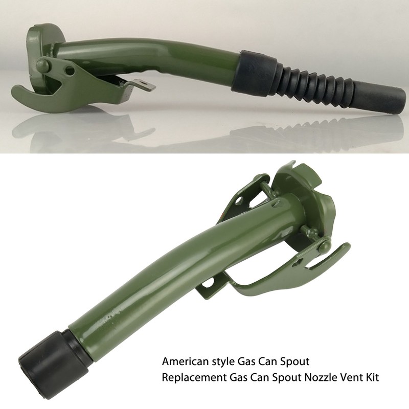 2 Pcs Gas Can Spout Replacement Universal Flexible Long Metal