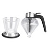 Honey Syrup Dispenser with Stand Multipurpose Honey Jar Clear Glass
