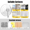 Hangerspace Suction Cup Hooks, Upgrade 2.5 Inches Clear PVC Suction