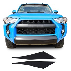 Fog Light Bezel Fangs Precut Vinyl Wrap Overlay Kit Compatible with and Fits 4Runner 2014 2015 2016 2017 2018 2019 2020 - Matte Black