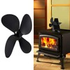 Aqur2020 Fan Blade for Stove, 4 Blades Fireplace Fan Blade