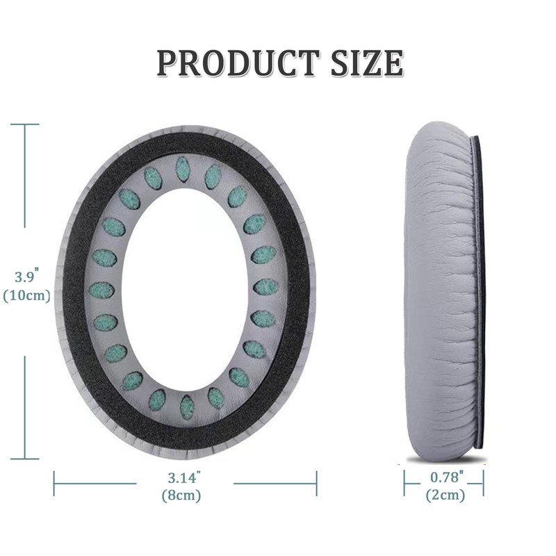 Ear Pads for Bose Quiet Comfort Soft Protein Leather Replacement
