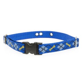 LupinePet Originals 3/4" Dapper Dog 12-17" Containment Collar Strap for Small to Medium Dogs