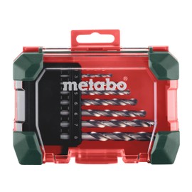 Metabo HSS-G Drill Bit Set SP - 626695000 - For Versatile Steel, Metal and Plastic Processing - 8-Piece