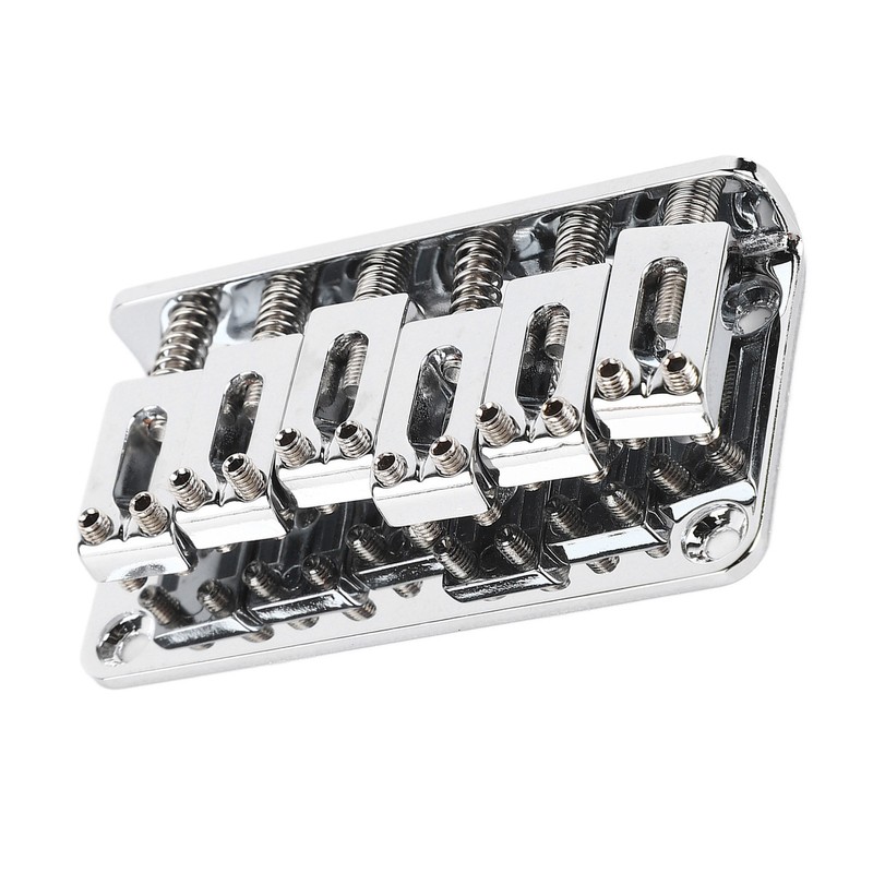 6 String Guitar Bridge Replacement Zinc Alloy Electric Guitar Saddle