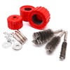 6pcs Set Bore Brush for Drill, 1/4" Hex Shank Stainless