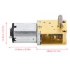 Turbo Worm Geared Motor Micro Brushed DC 3V Mini Reduction
