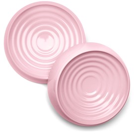 CatGuru Cat Bowls, Whisker Stress Free Cat Food Bowl, Reliefs Whisker Fatigue, Wide Cat Bowl, Non Slip Cat Food Bowls, Shallow Cat Dish, Cat Feeding & Watering Supplies (Set of Two, Pink)