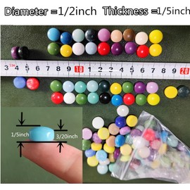 BTMIEY 12MM Mini Round Jade Mosaic Tiles, 500g Iridescent Mix Color, Art Deco Mosaic Art Kit, 3+ Years, Non-Foldable