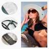 FUIPVGI Women's Sun Hat, Foldable Sun Hat, UV Protection with