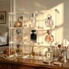 Open-Front Acrylic Desktop Display Case with Sturdy Aluminum Frame, Easy-Access