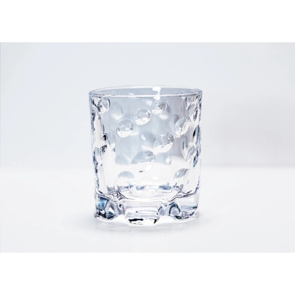 Christopher Walton Spinning Bubbles Bourbon Rocks Glass, 8.5oz, Set of