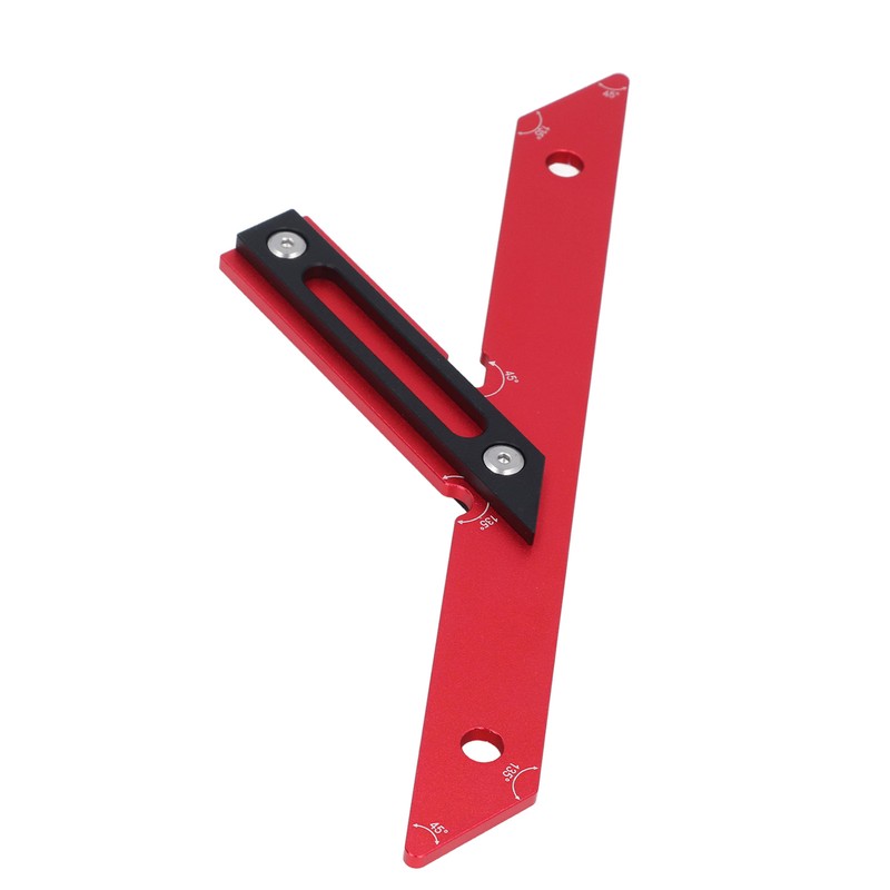 45 Degrees 135 Degrees Woodworking Measuring Ruler Aluminum Alloy Carpenter