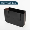 TUCKBOLD Car Trash Can Portable Front Seats Trash Bin Black