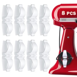 Lancord Cord Organizer for Appliances, 8 Pack Upgraded Kitchen Appliance Cord Organizer Stick On Appliance Wire Organizer Wire Wrapper for Kitchen Appliances Mixers, Coffee Maker, Pressure Cooker