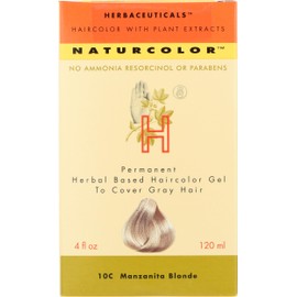 naturcolor Haircolor Hair Dye - Manzanita Blonde, 4 Fl Oz (10C)