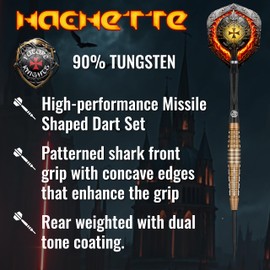 Shot! Future Knights Hachette 90% Steel Darts 24 g