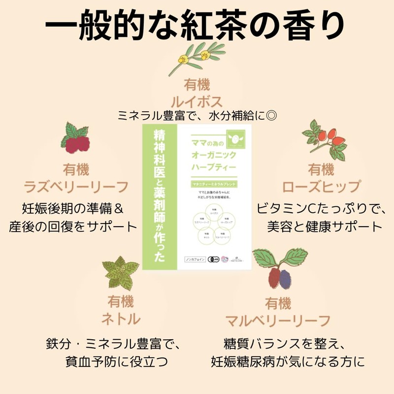 Organic Herbal Tea for Moms Made by Pharmacists and Psychiatrists,
