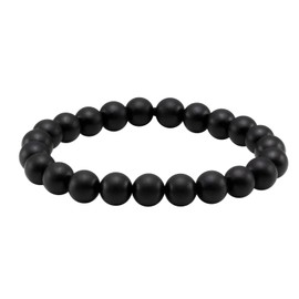 MILAKOO Men Women 8 mm Wooden Beads Elastic Natural Yoga Bracelet Bangle, Wood