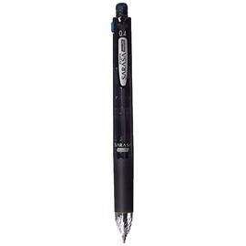 ZEBRA Multi Function Sarasa 4 Plus S Black/Red/Blue/Green Ink 0.4mm Ballpoint Pen, 0.5mm Mechanical Pencil, Black Body (J4SAS11-BK)
