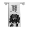 EKGJW Funny Dachshund Watching You Kitchen Hand Towel - Humorous