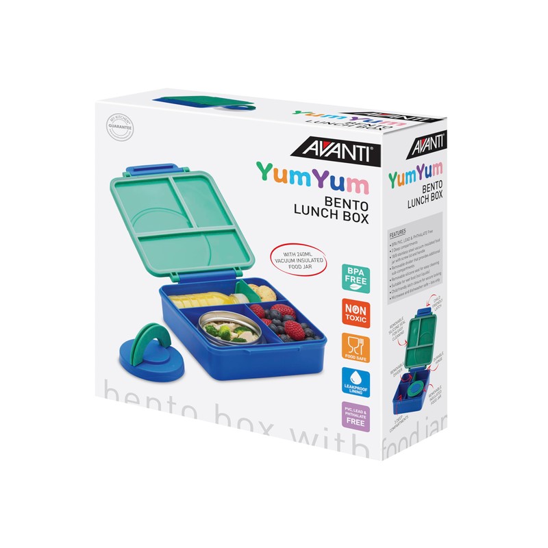 Avanti YumYum Kids Bento Lunch Box with Insulated Food Jar,