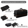 Rolling Duffle Bag with Wheels,110L/140L Expandable Soft-Sided Foldable Duffle Bag
