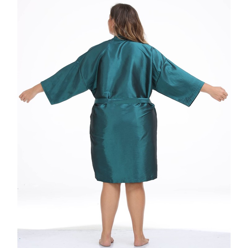 Salon Client Gown Hairdressing Clothes Kimono Heavensends 43 Long (Black) blue