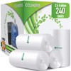 2.6 Gallon Clear Bathroom Trash Bags (240 Bags) 2 Gallon