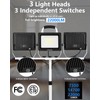 UFOND 22000 Lumen LED Work Light with Stand,3 Head Portable