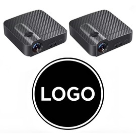 THEKUKU - Proyector de luces de puerta de coche con logotipo, 2 unidades, luces LED de bienvenida, lámpara de bienvenida recargable para la mayoría de los coches (para Hy-un-daii)