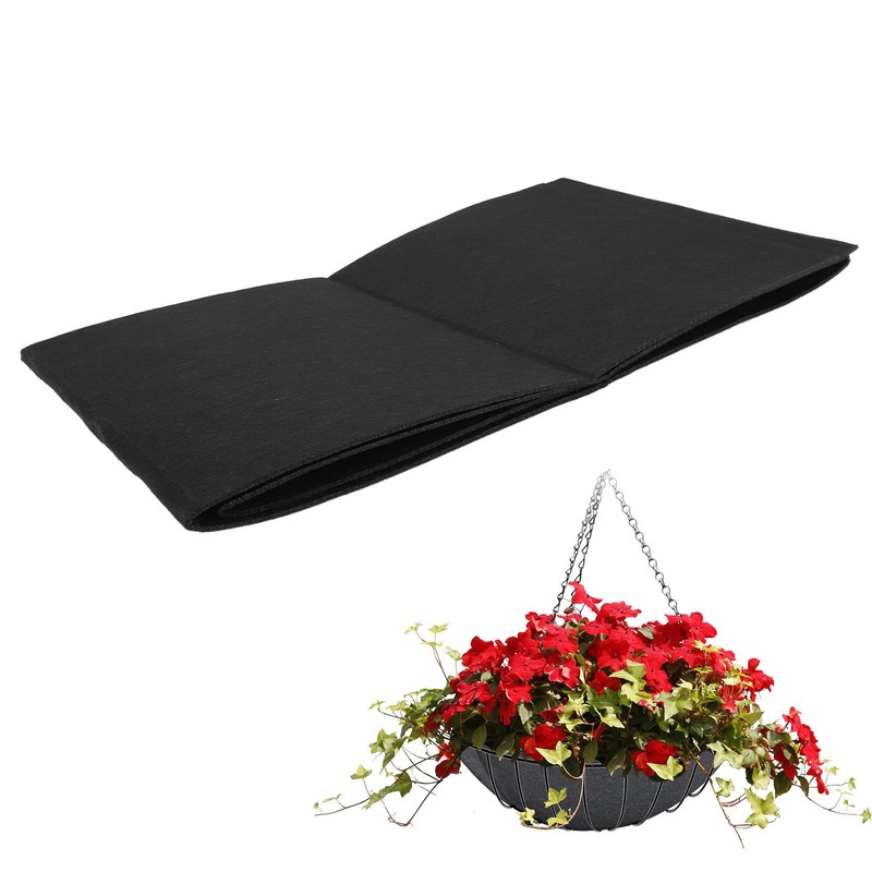 Planter Liner Roll 12x80in Black Felt Breathable Excellent Water Retention