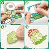 FSzhenloujia 300Pcs Cute Frog Make A Face Stickers Scene Roll
