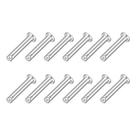 sourcing map 12Pcs 5/32" x 13/16" Single Hole Clevis Pins, 304 Stainless Steel Flat Head Clevis Pins Hitch Pin for Trailer Latch, Mechanics Repair, Furniture Installation, Industrial Equipment