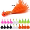 Marabou Jigs Fishing Lure Kit, 20/30pcs Crappie Jigs Head Marabou