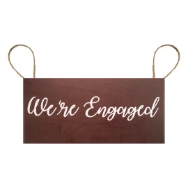 JennyGems Engagement Announcement Sign Engagement Photo Prop Sign, We're Engaged